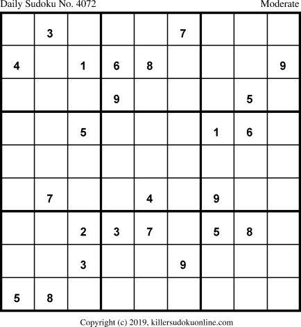 Killer Sudoku for 4/27/2019