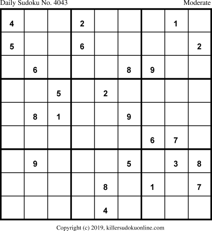 Killer Sudoku for 3/29/2019