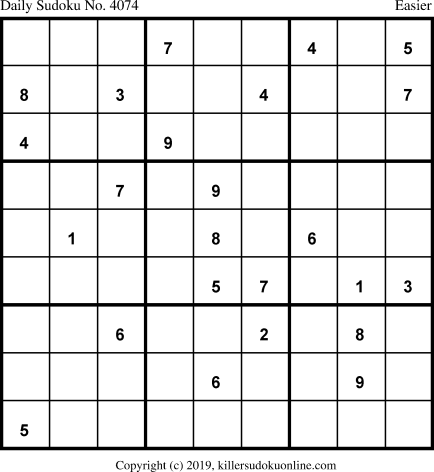 Killer Sudoku for 4/29/2019