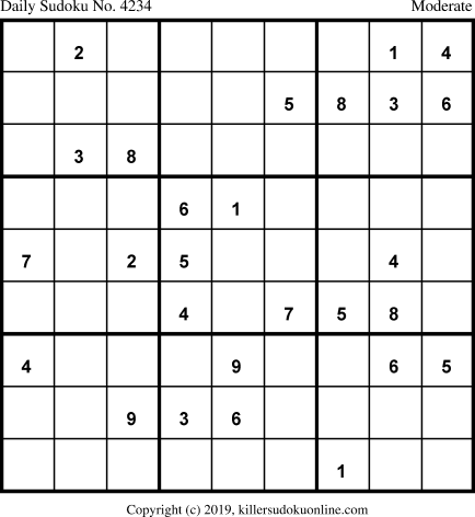 Killer Sudoku for 10/6/2019