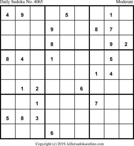 Killer Sudoku for 4/20/2019