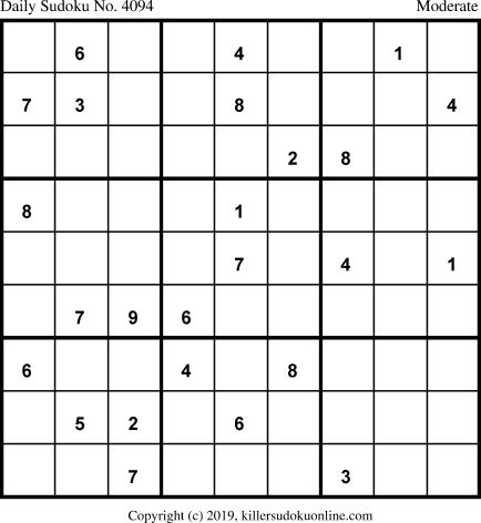 Killer Sudoku for 5/19/2019