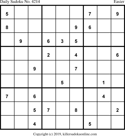 Killer Sudoku for 9/16/2019