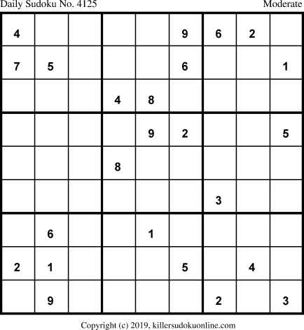 Killer Sudoku for 6/19/2019