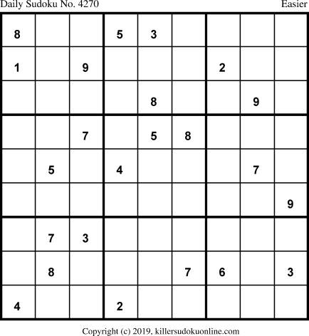 Killer Sudoku for 11/11/2019