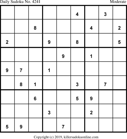 Killer Sudoku for 10/13/2019
