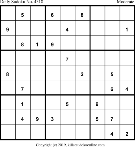 Killer Sudoku for 12/21/2019