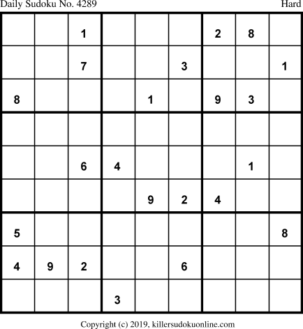 Killer Sudoku for 11/30/2019