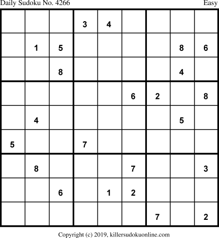 Killer Sudoku for 11/7/2019