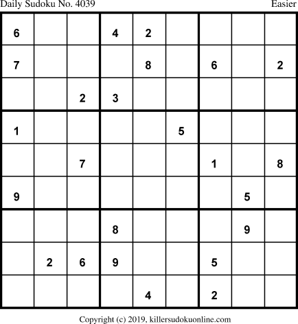 Killer Sudoku for 3/25/2019