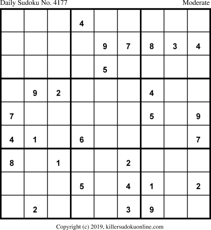 Killer Sudoku for 8/10/2019