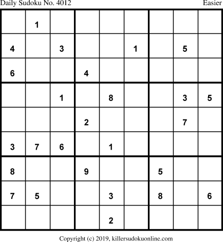 Killer Sudoku for 2/26/2019