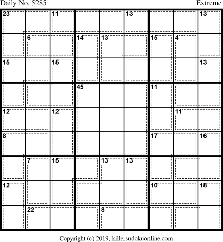 Killer Sudoku for 6/7/2020