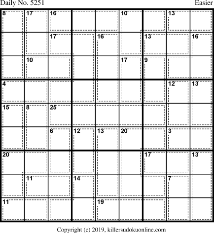Killer Sudoku for 5/4/2020