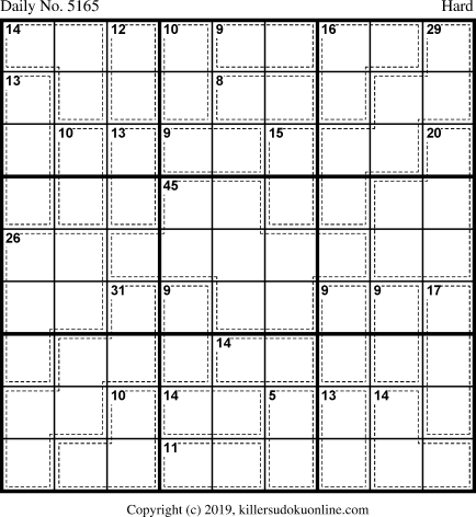 Killer Sudoku for 2/8/2020