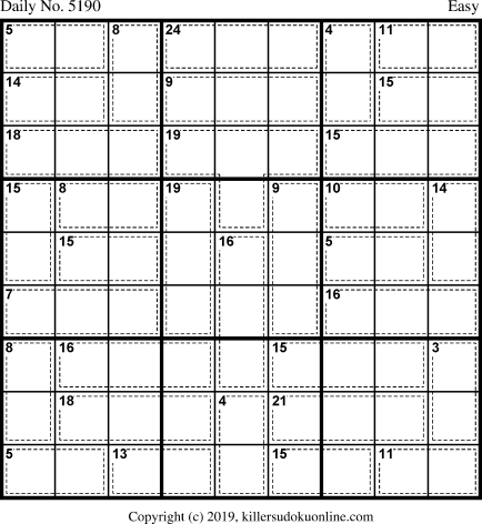 Killer Sudoku for 3/4/2020