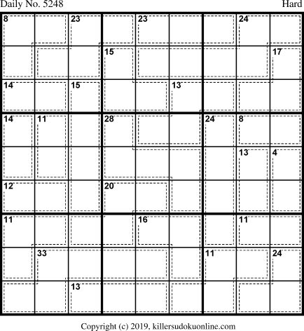 Killer Sudoku for 5/1/2020