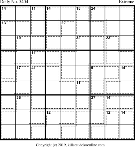Killer Sudoku for 10/4/2020