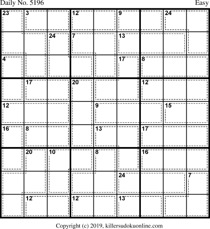 Killer Sudoku for 3/10/2020