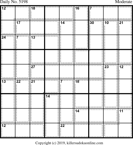 Killer Sudoku for 3/12/2020