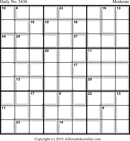 Killer Sudoku for 11/5/2020