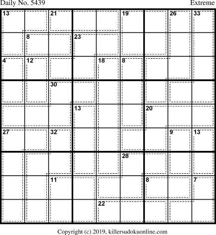 Killer Sudoku for 11/8/2020