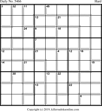 Killer Sudoku for 12/5/2020