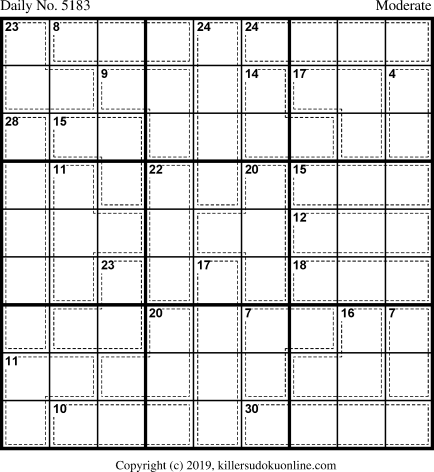 Killer Sudoku for 2/26/2020
