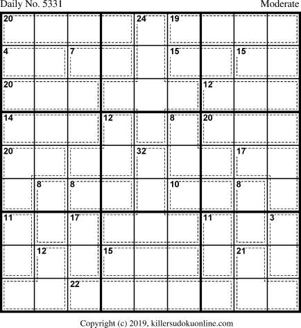 Killer Sudoku for 7/23/2020