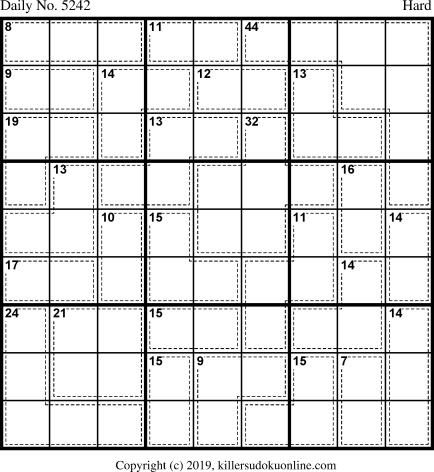 Killer Sudoku for 4/25/2020