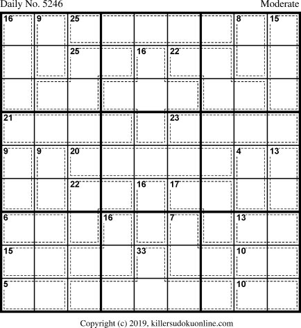 Killer Sudoku for 4/29/2020