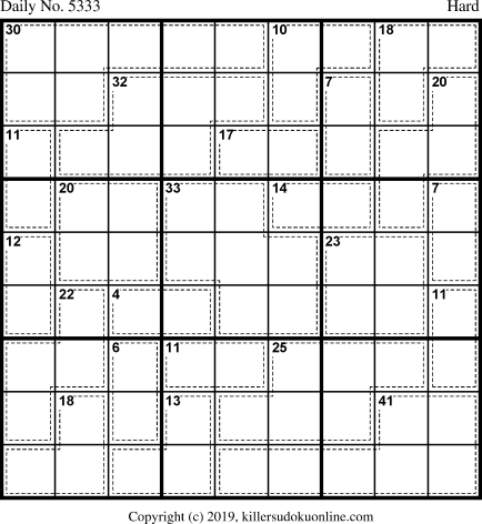 Killer Sudoku for 7/25/2020