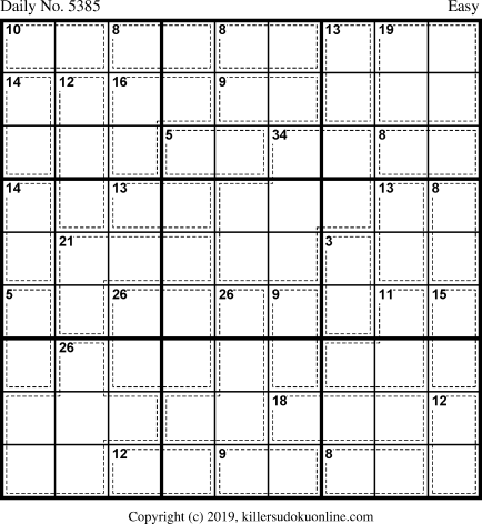 Killer Sudoku for 9/15/2020
