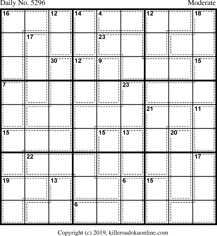 Killer Sudoku for 6/18/2020