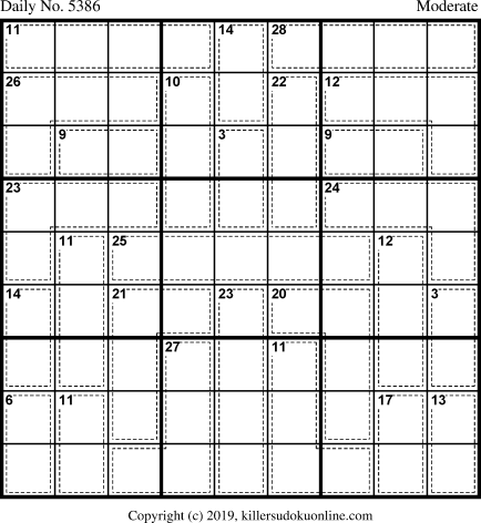 Killer Sudoku for 9/16/2020