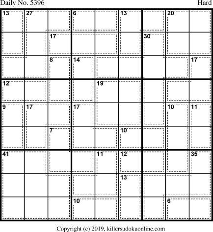 Killer Sudoku for 9/26/2020