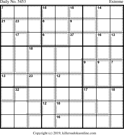 Killer Sudoku for 11/22/2020