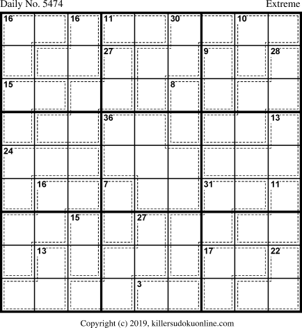 Killer Sudoku for 12/13/2020