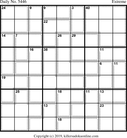 Killer Sudoku for 11/15/2020