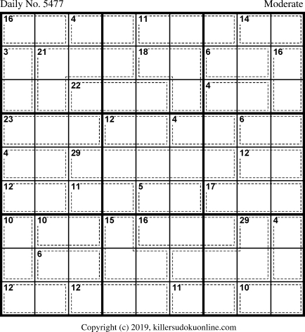 Killer Sudoku for 12/16/2020