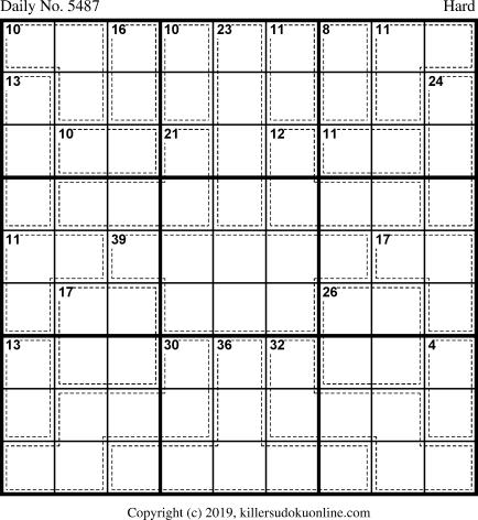 Killer Sudoku for 12/26/2020