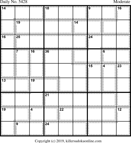 Killer Sudoku for 10/28/2020