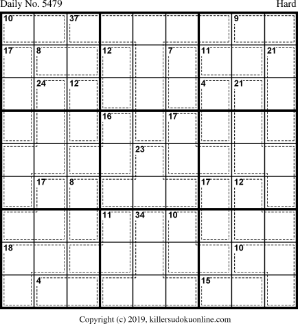 Killer Sudoku for 12/18/2020