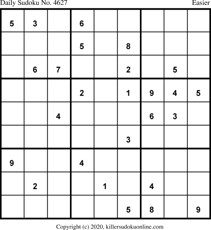 Killer Sudoku for 11/2/2020