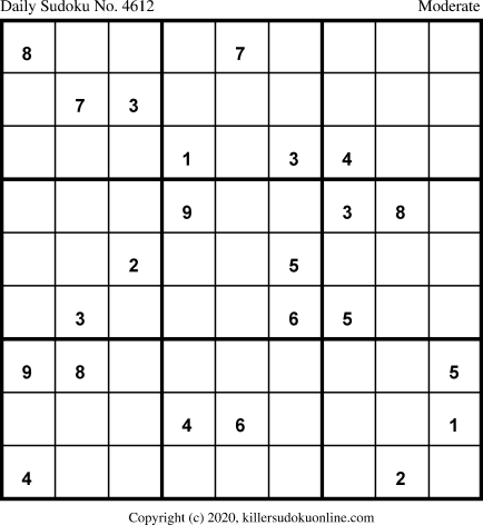 Killer Sudoku for 10/18/2020