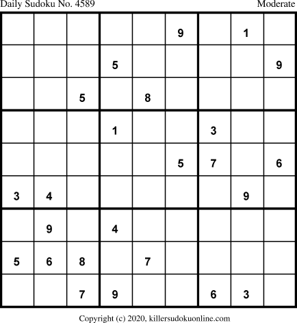 Killer Sudoku for 9/25/2020