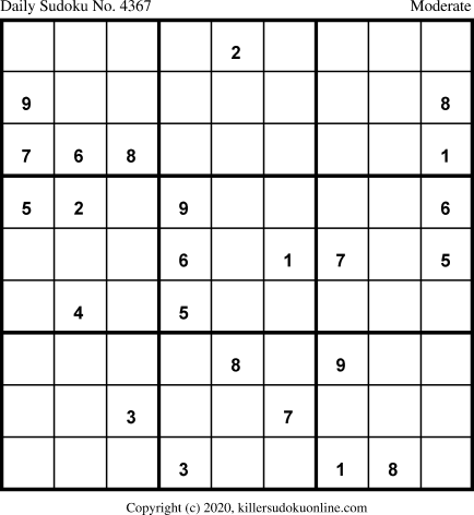 Killer Sudoku for 2/16/2020