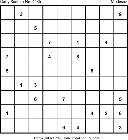 Killer Sudoku for 6/14/2020