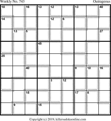 Killer Sudoku for 3/30/2020