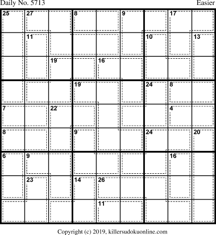 Killer Sudoku for 8/9/2021